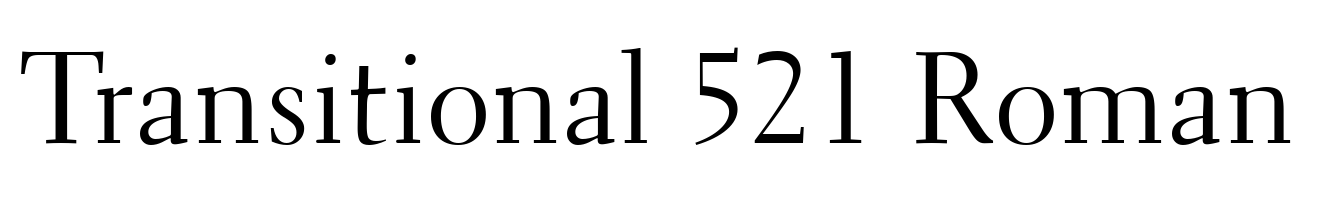 Transitional 521 Roman